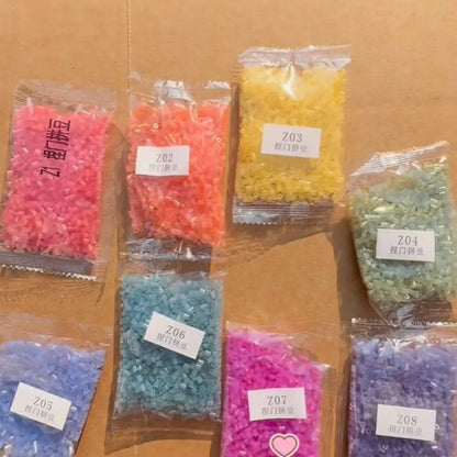 5/8 Colors Color Change Fuse Beads Kit Light Change Temperature Change Perler Beads 2.6mm DIY Craft Melting Beads Gifts