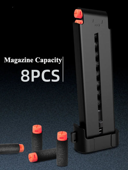 Children Manually Loaded Launcher Shell Soft Bullet Gun Toy Outdoor CS Shooting Game Christmas Gift for Boy