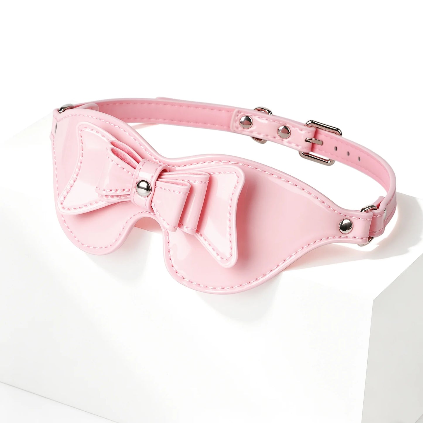 SM Sex Bondage Erotic Costumes Bondage Pink Bow Eye Mask Blindfold Fetish Bdsm Party Women Masquerade Eye Mask Sex Toy For Adult
