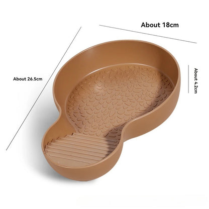 Turtle Bathing Pool Feeding Dish Durable Reptile Water Bowl for Box Turtles Frogs and Pets Easy to Clean Habitat Accessory