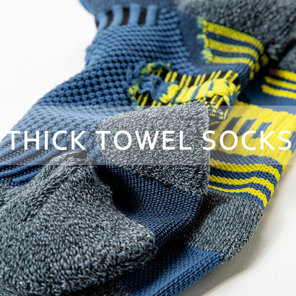 3 Pairs Profession Sports Socks For Man Marathon Compress Socks Men Running Socks  Thick Towel Bottom Short Socks Man Sox Gift