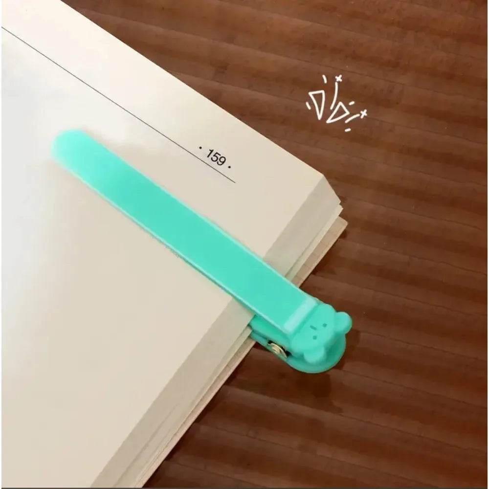 3pcs silicone bookmarks, automatic page turning  memory bookmark record, book cover and multi-function reading clip