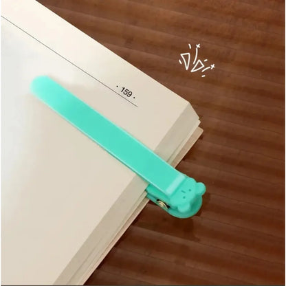 3pcs silicone bookmarks, automatic page turning  memory bookmark record, book cover and multi-function reading clip
