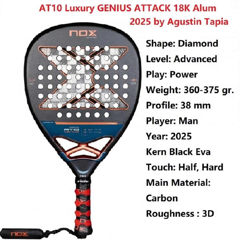 Nox 3D Carbon Fiber Power Racket, Stereo Structure Rebuild Tennis Hit Experience, Immersive Advanced Court, Tech Enabled 2023-26