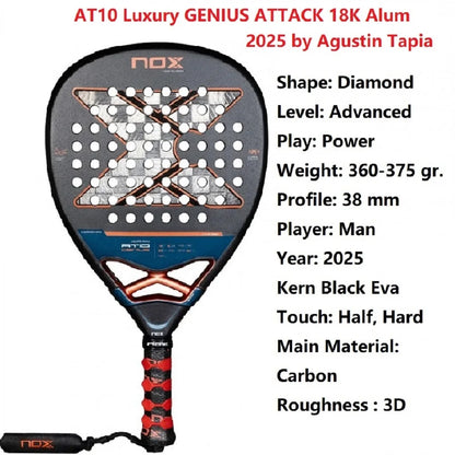 Nox 3D Carbon Fiber Power Racket, Stereo Structure Rebuild Tennis Hit Experience, Immersive Advanced Court, Tech Enabled 2023-26