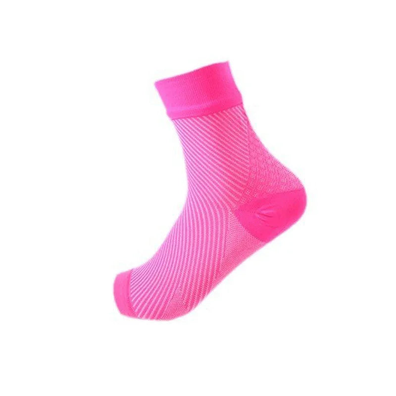 1Pair Sports Ankle Support Brace Compression Sleeve Plantar Fasciitis Sock for Achilles Tendonitis Joint Pain Swelling Heel Spur