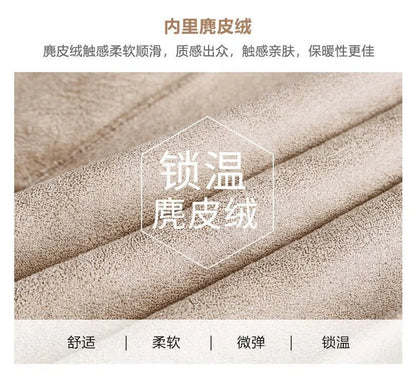 Female Winter Slim Grain Wool Middle Long Coat Women New Middle-Aged And Elderly Cashmere Thickened Imitation Lamb Wool Overcoat