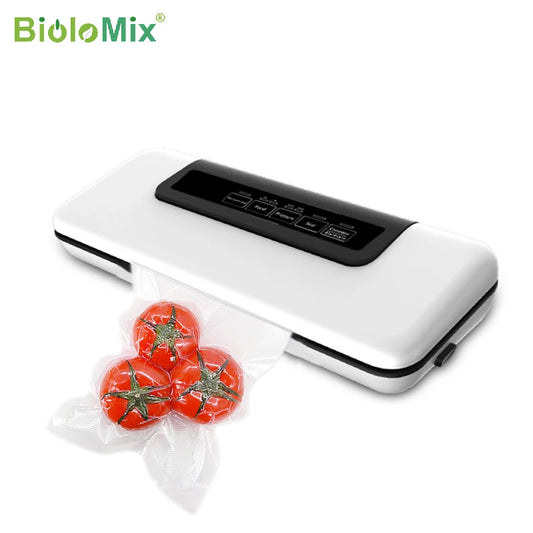 „BioloMix“ vakuuminis maisto pakuotojas, automatinis maisto saugojimo aparatas, skirtas maisto konservavimui, sausas ir drėgnas režimas „Sous Vide“ gaminimui, 10 vakuuminių maišelių