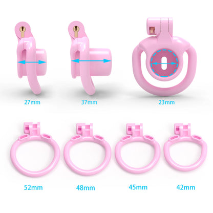 Munchkin Deep Throat Inverted Penetration Master Padlock Male Chastity Cage for Chastity Pros，penis tube micro cock cage
