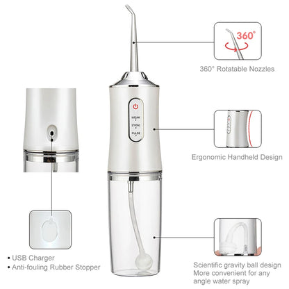 4 Pcs/Set Replaceable Oral Dental Nozzles for Oral Irrigator Dental Water Jet Water Pick Mouthwasher Flosser