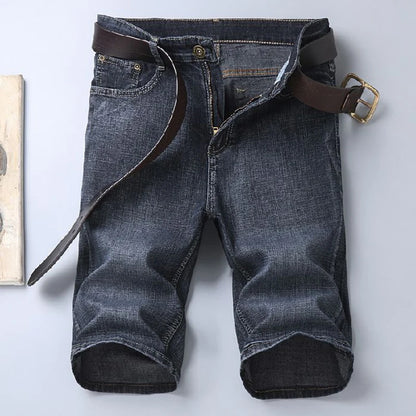 Summer Shorts Jeans Men Denim Pants Stretch Black Fashion Design Men's Jeans Slim Straight Male Short Jeans
