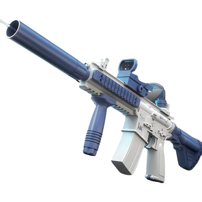 Hot-Selling M416 Electric Water Gun, Rechargeable High-Speed Continuous Water Spray Toy, Long-Range Water Play Toy, Suitable for Summer Swimming Pools, Parties, Beach Activities, Birthdays, Travel Souvenirs, Graduations, Part
