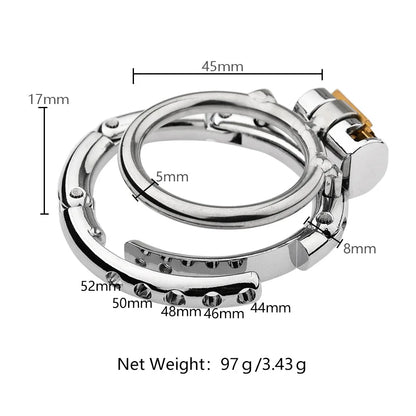 2025 Adjustable Clasp Chastity Cage Sex Toys for Men Metal Penis Ring Sleeve Bdsm Penis Bondage Erotic Urethral Lock Cock Cage