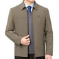 Solid Quality Men's Jacket Business Casual Luxury Blazer for Men Zipper Jacket Office Dress Coat Spring Autumn New Outerwear 3XL