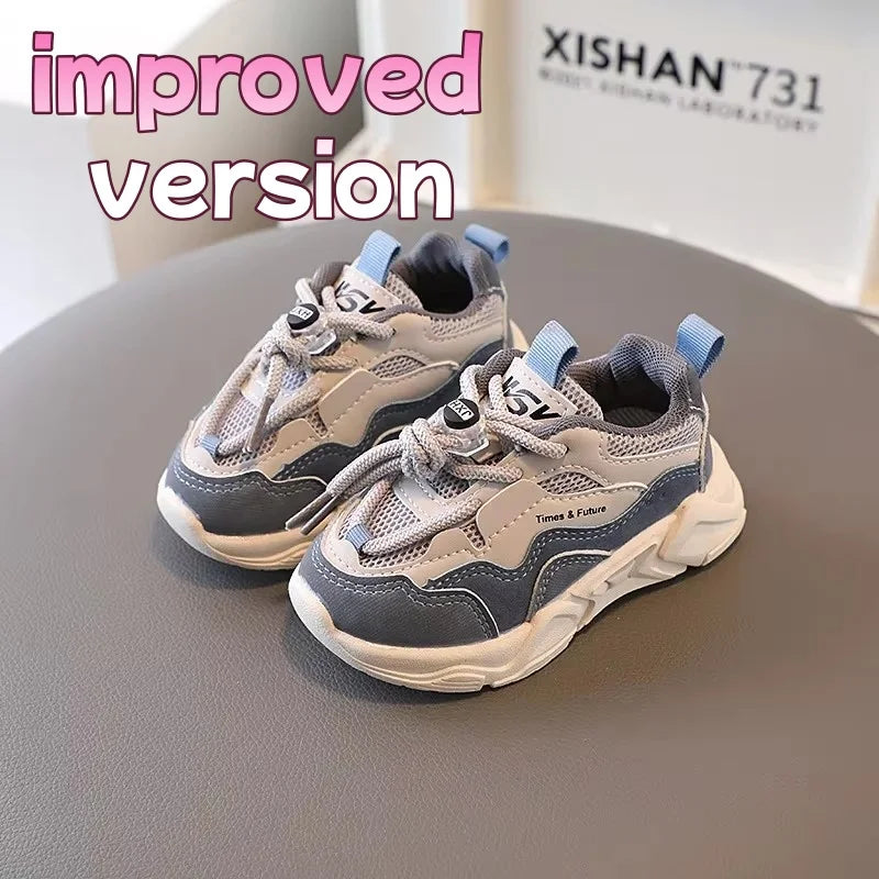 Spring Autumn Kids Sport Shoes Boys Children Outdoor Running Sneakers Fashion Mesh Breathable