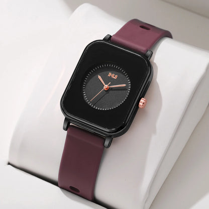 Fashion Rectangle Women Watches Casual Silicone Band Sports Watch Reloj Mujer Girls Clock Gift