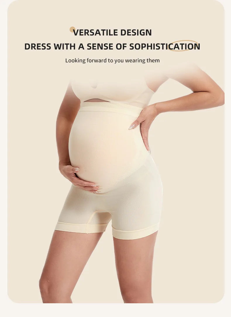 High Waist Seamless Maternity Pants Pregnant Women Comfortable Safety Panties Knickers Ladies Pregnancy Short Leggings Underwear
