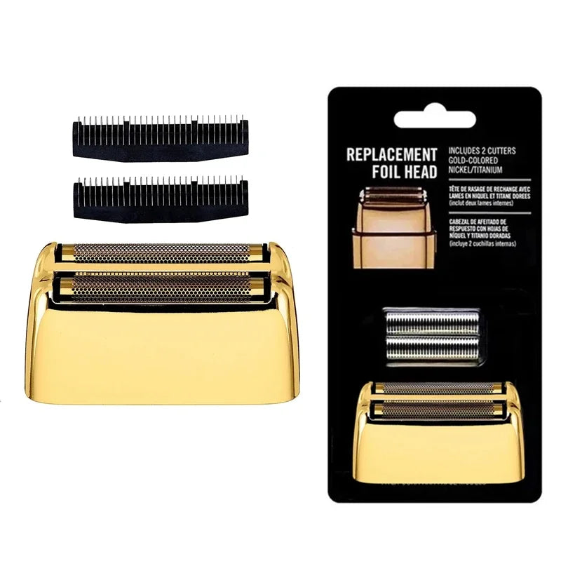 Replacement Head Foil and Cutters Blade Compatible with BaBylissPRO Double FXFS2 Metal Electric Shaver Razor, For BaByliss Razor