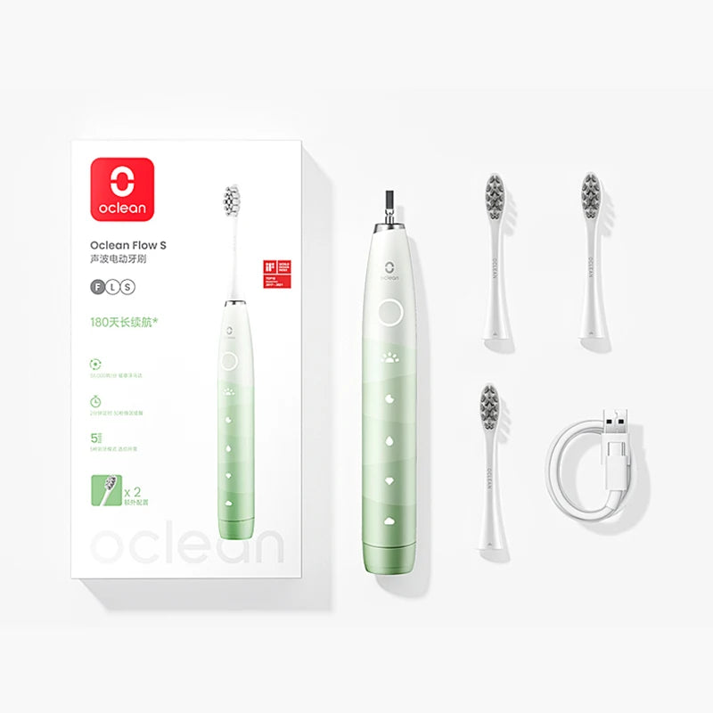 Electric Toothbrush for Adults,Oclean 150 Days Battery Life Electric Toothbrush with 3 Brush Heads  5 Modes IPX7 Waterpoor