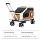 Portable Pet Trolley Case, Fashionable Detachable Dog Trolley Case, Foldable Pet Bag Cat Travel Carrier Bag