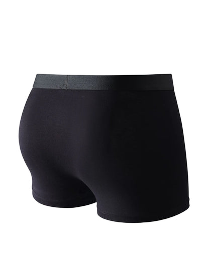 6 Pieces Bamboo Fiber Men's Underwear Solid Color Simple Men Boxer Shorts High Quality Fabric Knickers Soft Breathear Panties
