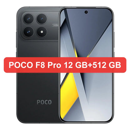Global Version POCO F8 Pro 5G Smartphone Snapdragon® 8 Elite 6.59" Eye-care AMOLED display 6210mAh 100W HyperCharge IP68 NFC