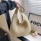 Homefish Women Woven Rattan Straw Tote Bag Large Capacity Summer Beach Shoulder Handbag Casual Ladies Travel Crossbody Purses