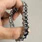 1pcs Punk Rock Stainless Steel Biker Mens Bracelet Link Chain Motorcycle Bike Bicycle Chain Bracelets Bangles Jewelry