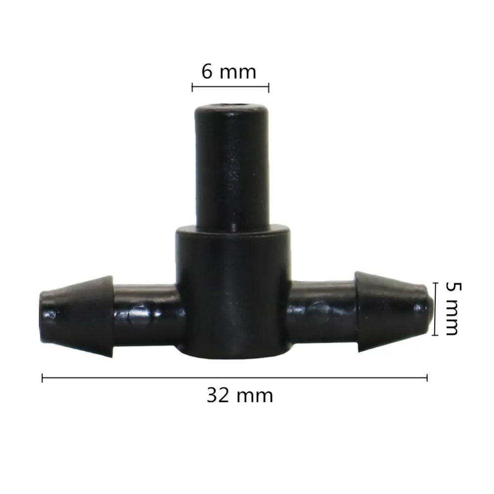 20Pcs 6mm 8 Hole Red Dripper Adjustable Drip Watering Emitter Garden Micro Drip Irrigation Potted Bonsai Plant Watering Tool