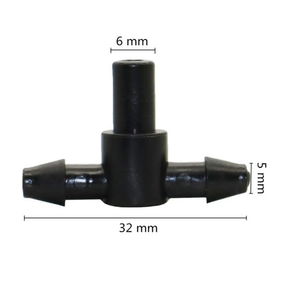 20Pcs 6mm 8 Hole Red Dripper Adjustable Drip Watering Emitter Garden Micro Drip Irrigation Potted Bonsai Plant Watering Tool