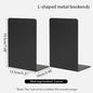 Bookends 6 Pair, White Metal Book Ends, Bookends for Shelves, Book Stopper for Heavy Books, Book Dividers for Home Office