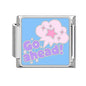 New Y2K Colorful Glaze English Word Italian Charm Link Fit 9mm Stainless Steel Jewelry DIY Making Bracelets For Gifts