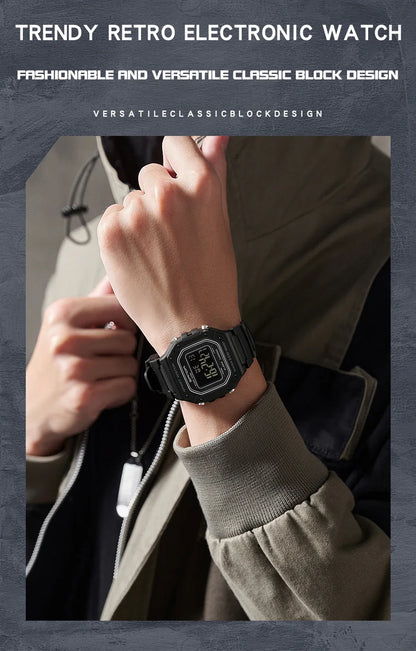 SANDA 2156 Fashion Men's Watches Waterproof Sports Watch For Man Military S-style Shock Stopwatch Shockproof Digital Wristwatch