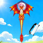 Outdoor toys flying Dragon Kites for children kites ripstop nylon kites factory Professional kites weifang ikitefly blackbat koi