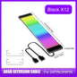 5V 3Pin ARGB Sync PC Cable 8/24PIN Motherboard Power Extension Cable Flexible LED Strip Light DIY Kit Video Card 8Pin 6PIN Cable