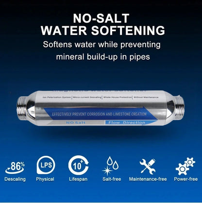 Whole House Salt-Free Water Softener, water filter，Anti limestone，Super-Magnetic Descaler for Scale Inhibition & Removal