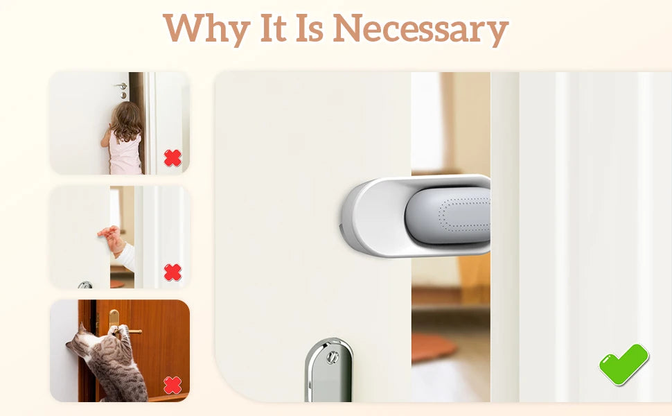 Baby Safety Door Stopper Chlidproof Door Guard, Finger Pinch Guard