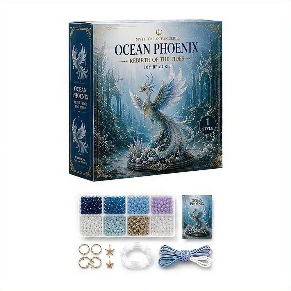 3D Ocean Animals DIY Beaded Craft Kit Beginner Friendly Handmade Marine Animal Bead Making Material Set