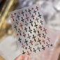 Self-adhesive Letters Nail Stickers 3D Nail Decorations	Black White English Letter Number For DIY French Nails Design Stickers