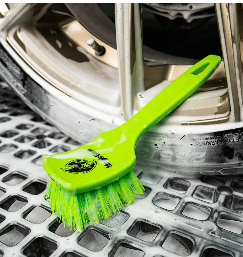MAGIC GEM Tire Brushes for Cleaning Tires, Durable Car Wash Brush, Stiff Tire Scrub Brush for Car Detailing & Rubber Tire