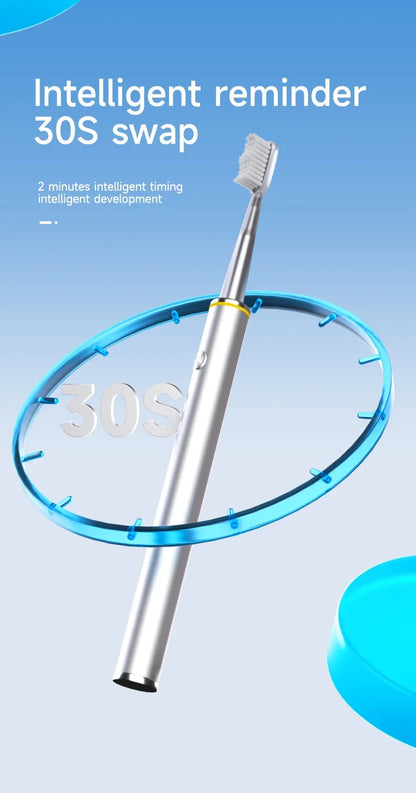 Electric Toothbrush Mental Thin Brush Body Specially for Women Pure Wisdom Beauty Soft DuPont Bristle