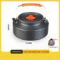 Camping Cookware Cooking Kettle Pot Hiking Picnic Equipment Portable Frying Pan Hanging Pot, Hiking Picnic Tableware