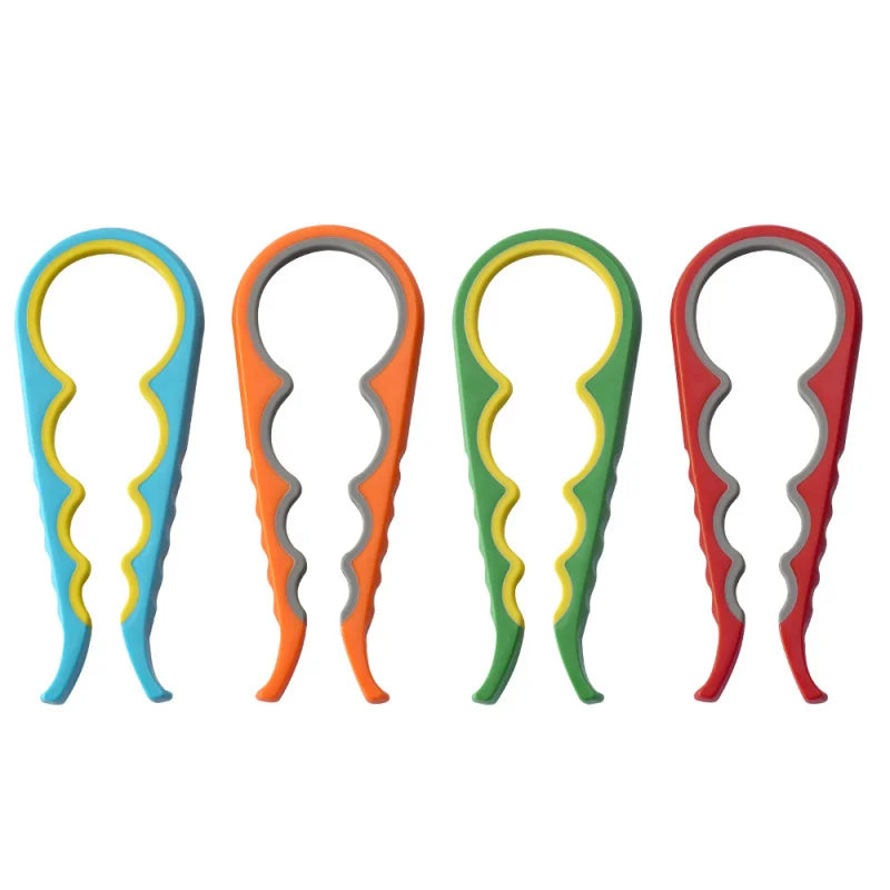1PC 4-in-1 Multi-Function Non-Slip Kitchen Bottle And Can Opener Twist Labor-Saving Bottle Lid Opener for Easy Home Use
