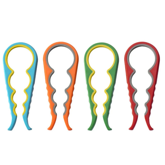1PC 4-in-1 Multi-Function Non-Slip Kitchen Bottle And Can Opener Twist Labor-Saving Bottle Lid Opener for Easy Home Use
