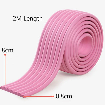 Kids Collision Cushion Foam Bumper Free Tape 2m Baby Safety Desk Edge Guard Strip Table Corner Protector