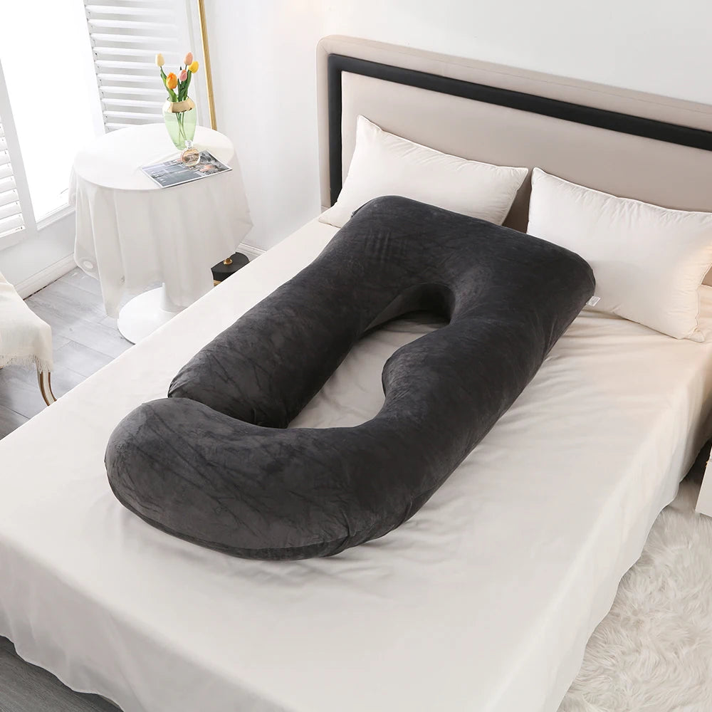PANGDUBE G Shaped Pregnancy Pillow Waist Support for Pregnant Women Maternity Breastfeeding Cushion Cotton 3KG Body Pillow