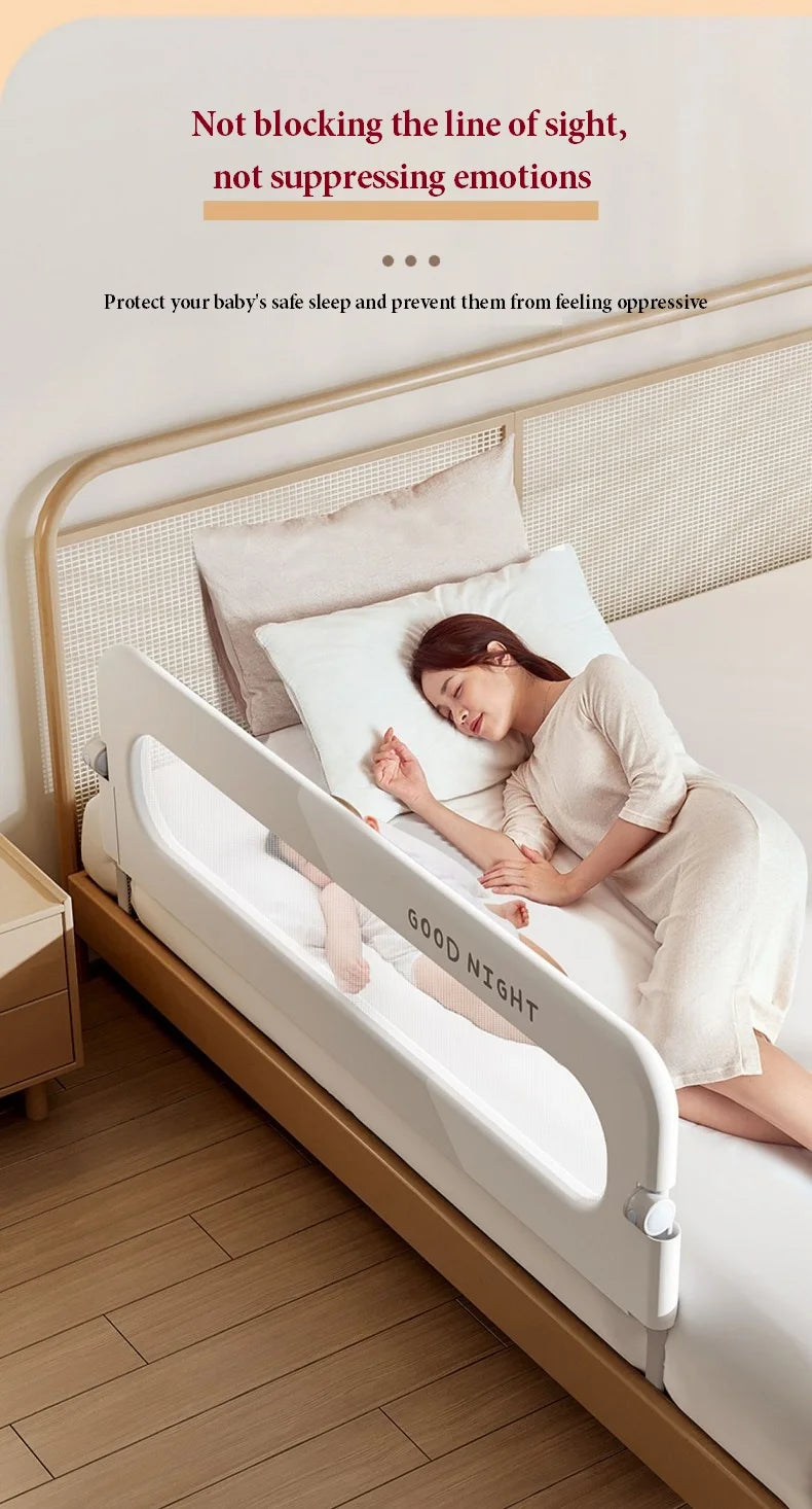 Baby Bed Rail Guardrail Safety Barrier Sleeping Prevent Falling Railings for Babies Crib Toddler Side Protective