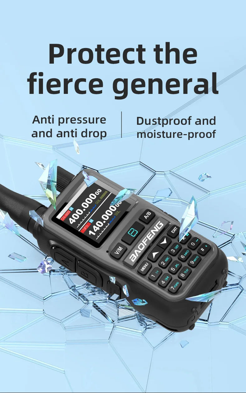 Baofeng UV-5R Mini 5W Walkie Talkie (2 Pack) | Bluetooth APP, NOAA Weather, 999 Ch | USB-C Charging for Outdoor/Hunting