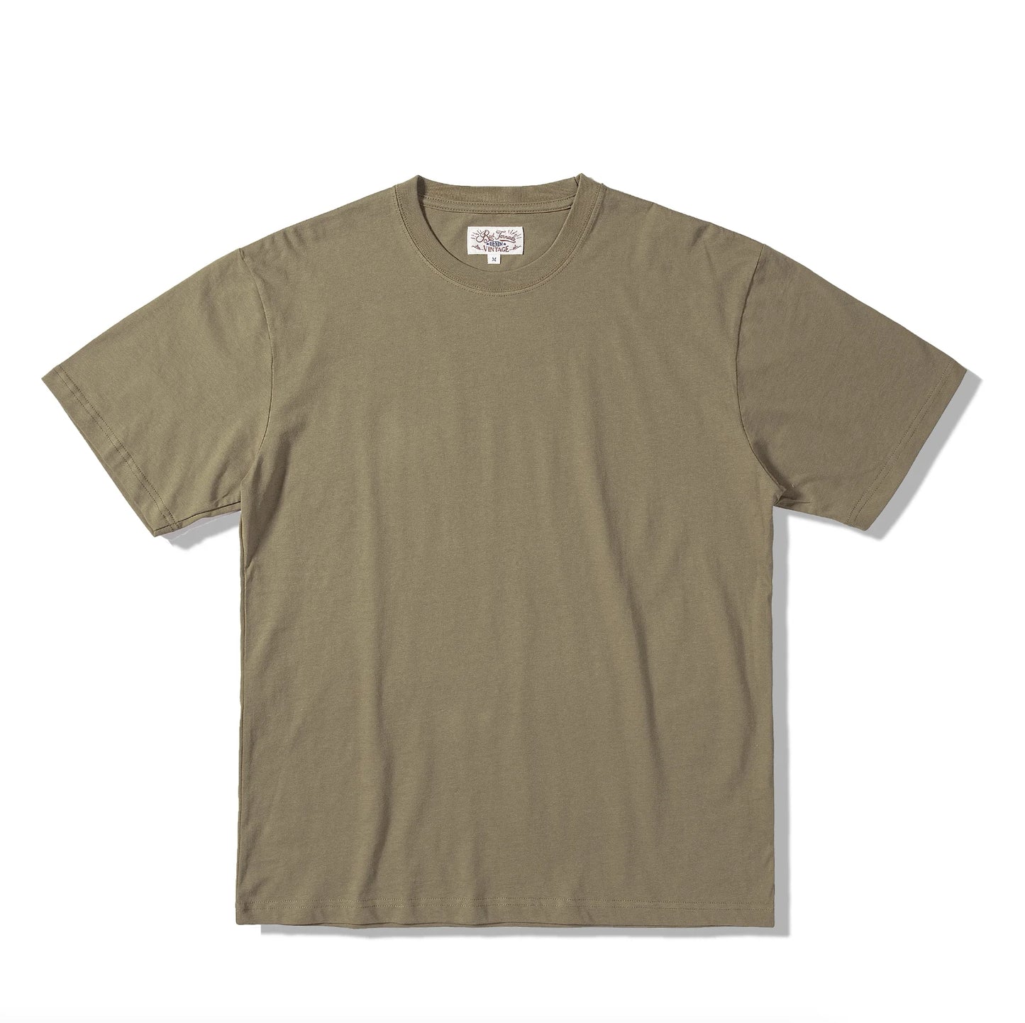T1-0006 Red Tornado Big US European Size Crew Neck T-Shirts Men 270gsm Heavy  100% Cotton Casual Tee Shirt
