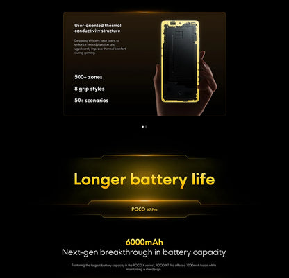 Global Version POCO X7 Pro Smartphone Dimensity 8400-Ultra 6000mAh 90W HyperCharge NFC "6.67 K 120Hz screen Amole